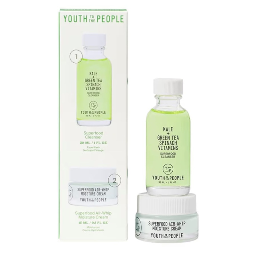 Youth to the People Green Superfood Cleanser & Air Whip Cream Set